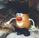 Decked on in his 'Sunday-goin'-to-meeting' clothes, Spud presents the rings at a friend's wedding