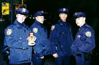 Spud runs into a spot of trouble with New York's finest