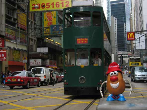 Spud scours the streets of Hong Kong's Central district in search of a physician