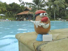 Spud unwinds at the Sedona Resort in Bintan, Indonesia