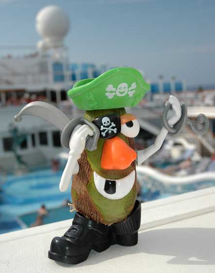 Captain Coconut takes control of the ship
