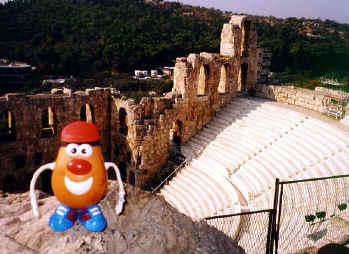 Spud philosophises at the Odeion of Herodes Atticus