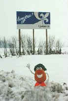 Spud enters a frosty cold French-speaking Quebec - I'm talking about the snow, not the people!