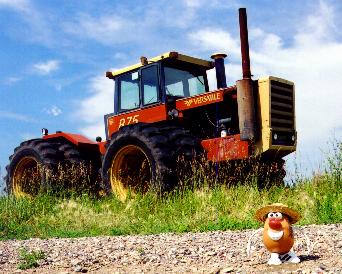 Giant tractors and the smell of beer...hmm 