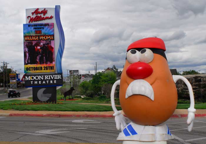 The Village People taunt Spud with a concert months away