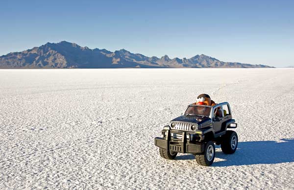 The tato prepares to tear up the Salt Flats