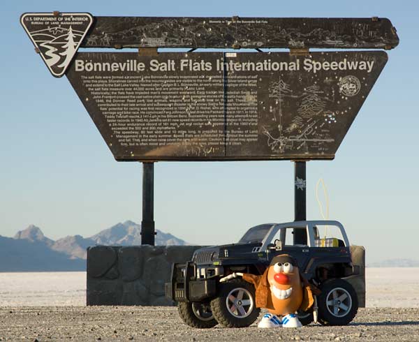 Spud prepares his high performance Jeep for a land speed record