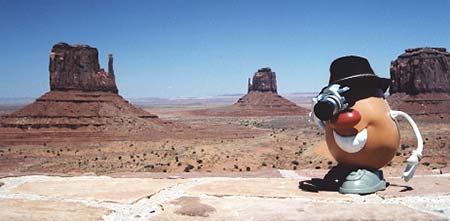 Spud photographs Monument Valley